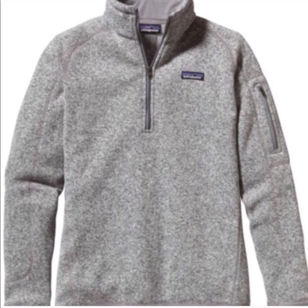 Grey half zip up Patagonia Pull Over Jacket